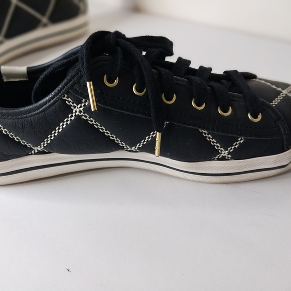 KATE SPADE  Shoes Sneakers Size 8.5 Women's  Black Stitching - Picture 5 of 11